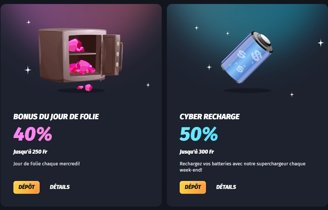 WinShark Autres Bonus